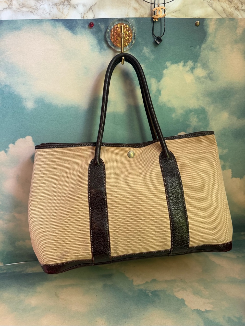 Hermès Garden party PM square G stamp